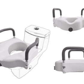 Bib Toilet Raise With Detachable Armrests