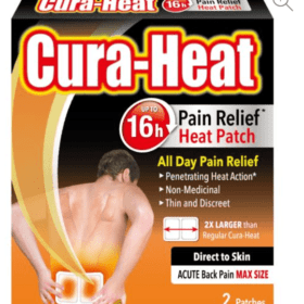 Cura Heat Direct To Skin Acute Back Pain Patches( 2s).