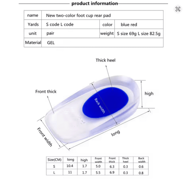Screenshot 2025-09-24 at 15-21-00 Orthopedic Soft Silicone Gel Insoles for Heel Spurs Pain Foot Cushion Foot Massager Care Half Heel Insole Pad Height Increase - AliExpress 322