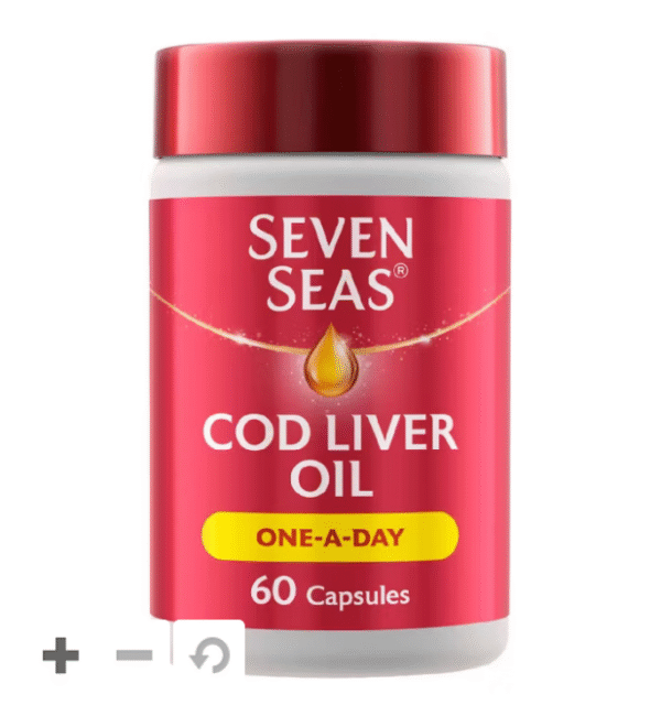 Seven Seas Cod Liver Oil One-A-Day Omega-3 Fish Oil & Vitamin D 60 Capsules - Boots