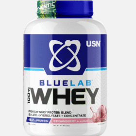 USN blue lab 100% whey protein chocolate/strawberry/vanilla 454g