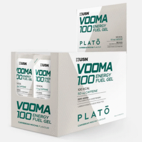 USN Plato Vooma Energy Gel, Caribbean Mocha / Coffee, 36g (Pack of 30 Gels)